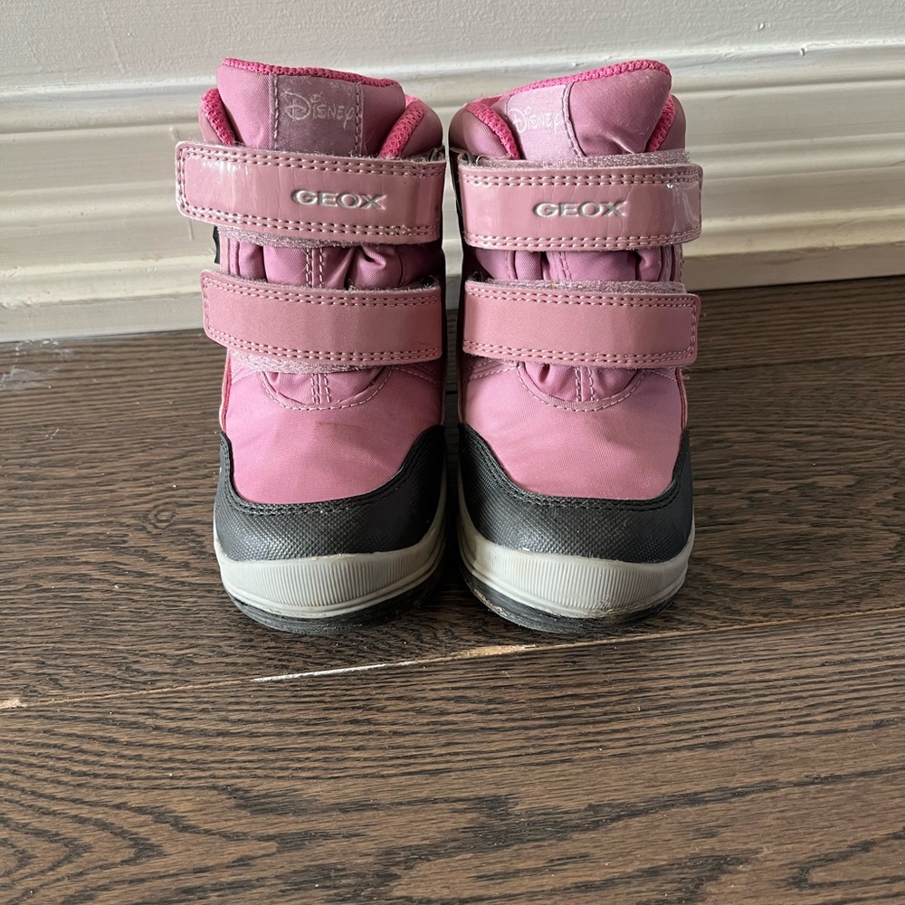 Geox Kids Pink and Black Winter Boots
